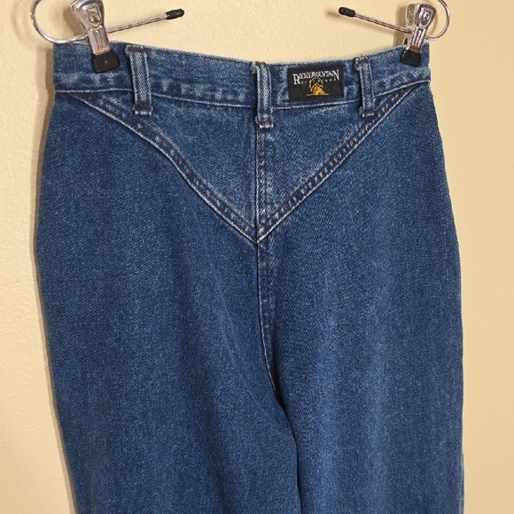 Vintage Rocky Mountain BAREBACK High Rise Western Pleated Mom Jeans Size 30 - Picture 4 of 12